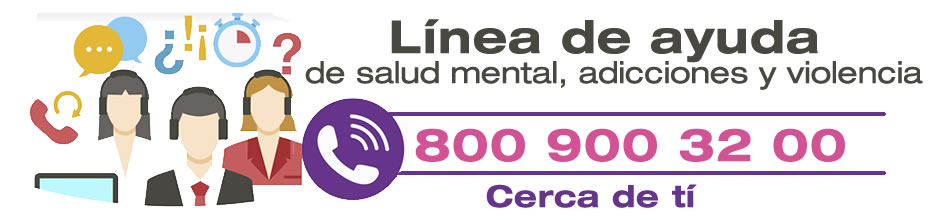Línea de ayuda de salud mental, adicciones y violencia 8009003200, Cerca de tí